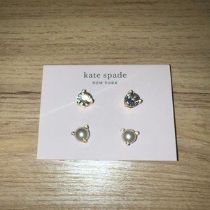 Kate Spade Rise and Shine Gold Plated Stud Earrings Set of 2
